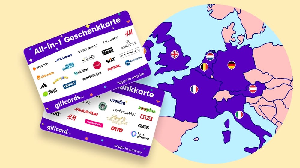 Internationale Geschenkgutscheine